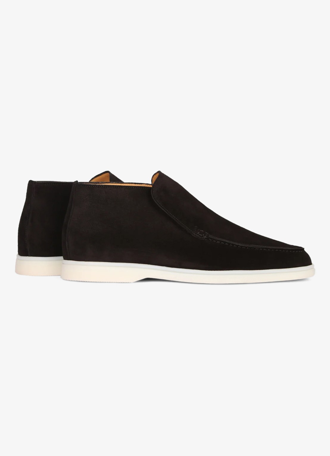 Aurélien City loafer van suède - achterkant 4 black-1 / zwart