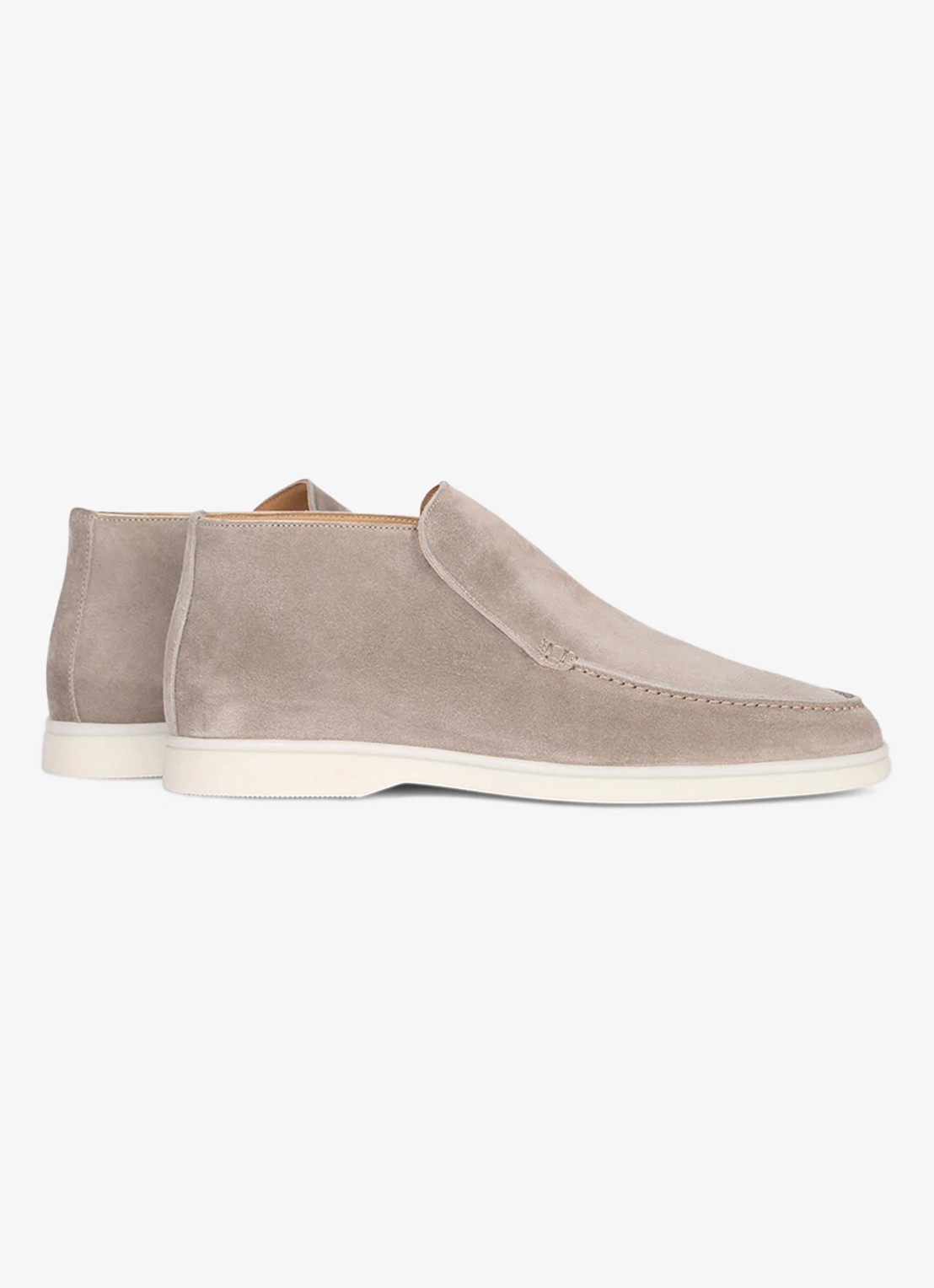 Aurélien City loafer van suède - achterkant 2 light grey-50 / grijs