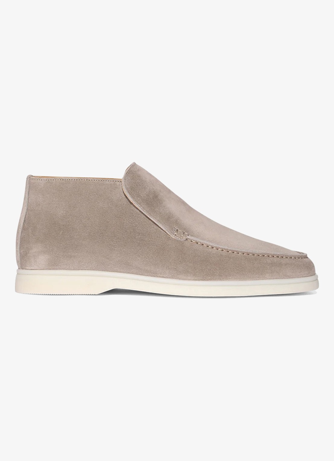 Aurélien City loafer van suède - voorkant 3 light grey-50 / grijs