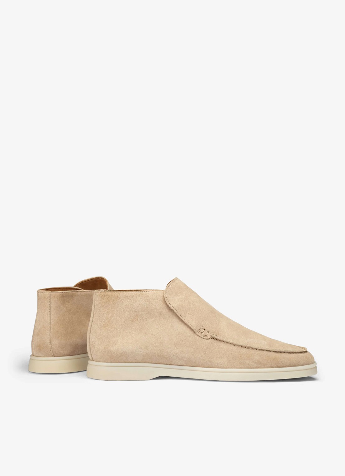 Aurélien City loafer van suède - achterkant beige-260 / beige
