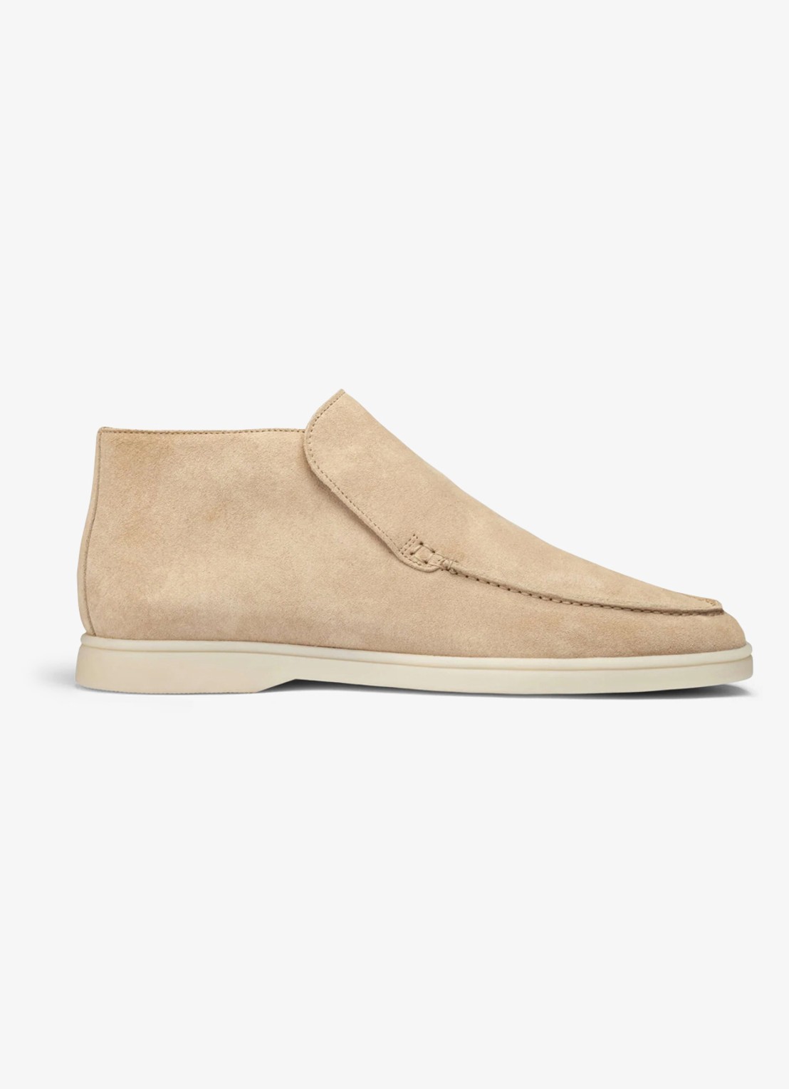 Aurélien City loafer van suède - voorkant 4 beige-260 / beige