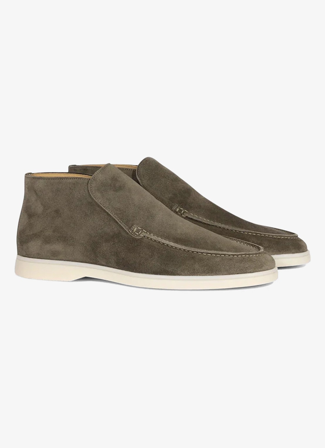 Aurélien City loafer van suède - detail 2 olive-300 / groen