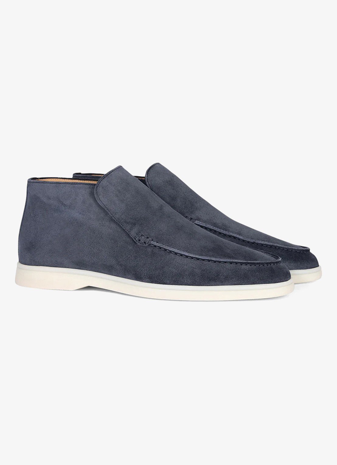 Aurélien City loafer van suède - detail steel blue-400 / blauw