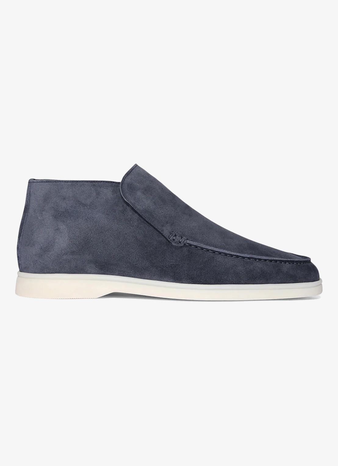 Aurélien City loafer van suède - voorkant 3 steel blue-400 / blauw
