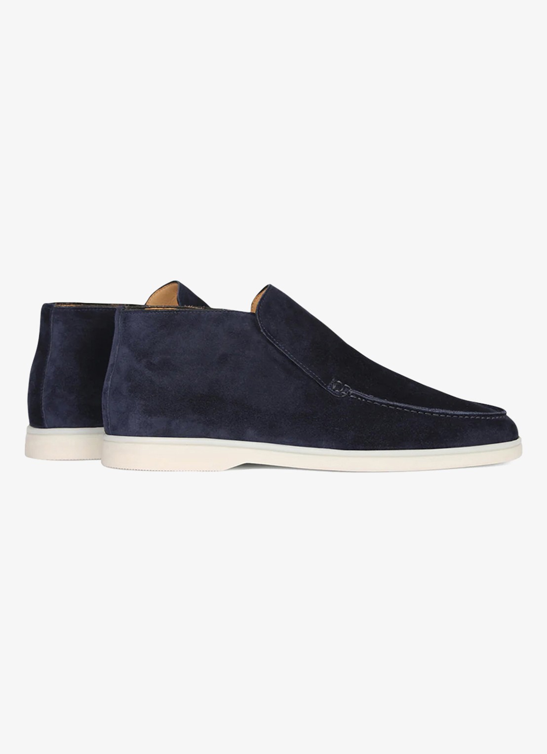 Aurélien City loafer van suède - achterkant navy-410 / blauw