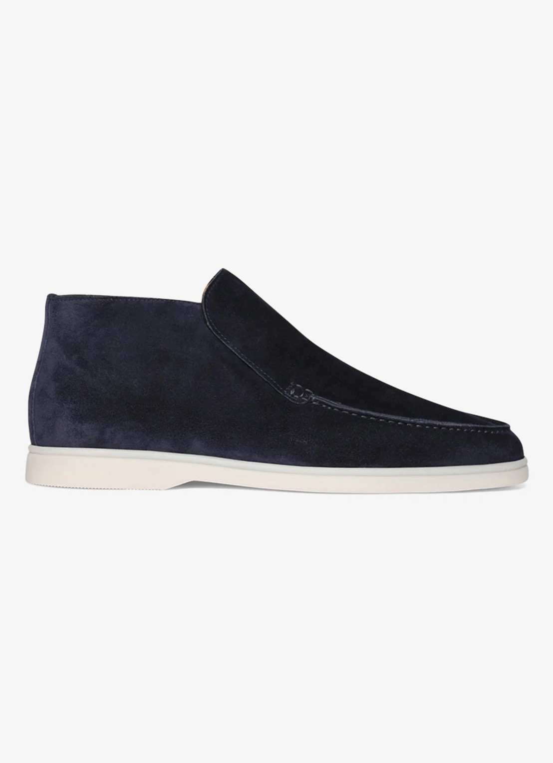 Aurélien City loafer van suède - voorkant 3 navy-410 / blauw