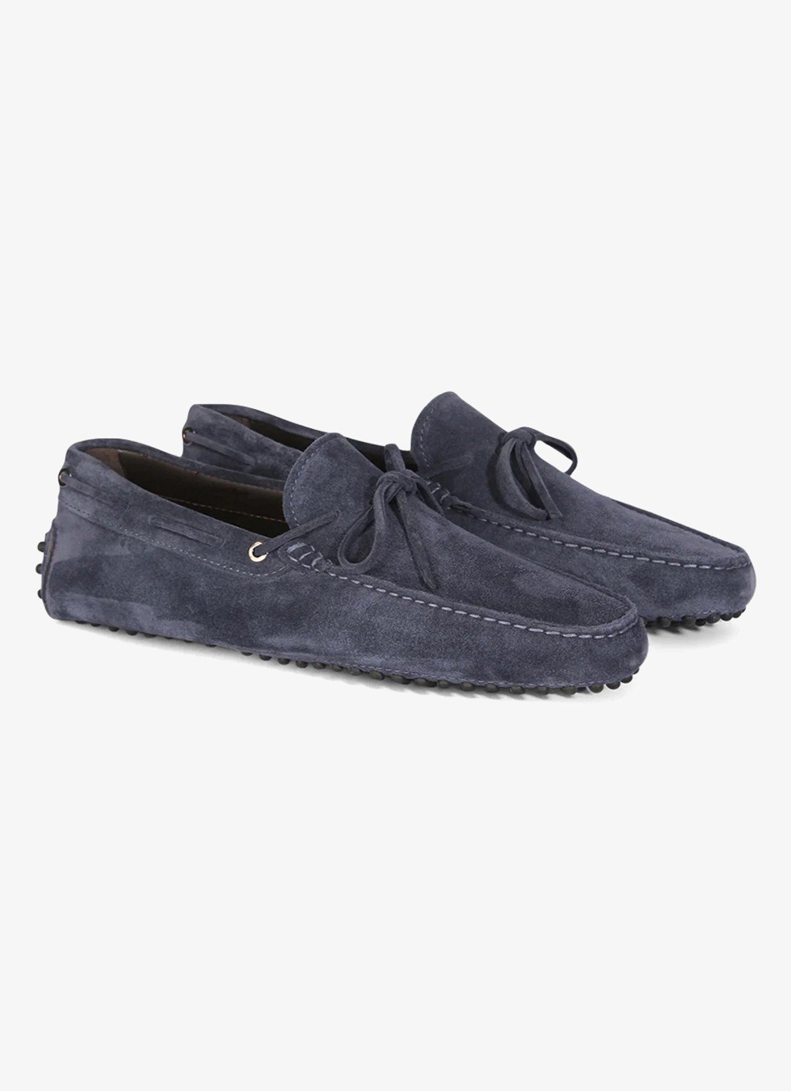 Aurélien Driving mocassins van suède - voorkant 2 steel blue-400 / blauw