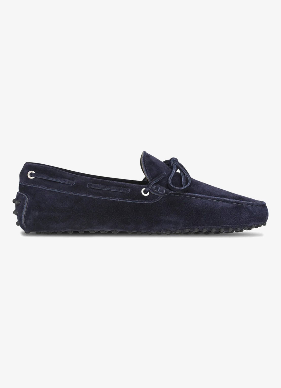 Aurélien Driving mocassins van suède - voorkant 3 navy-410 / blauw
