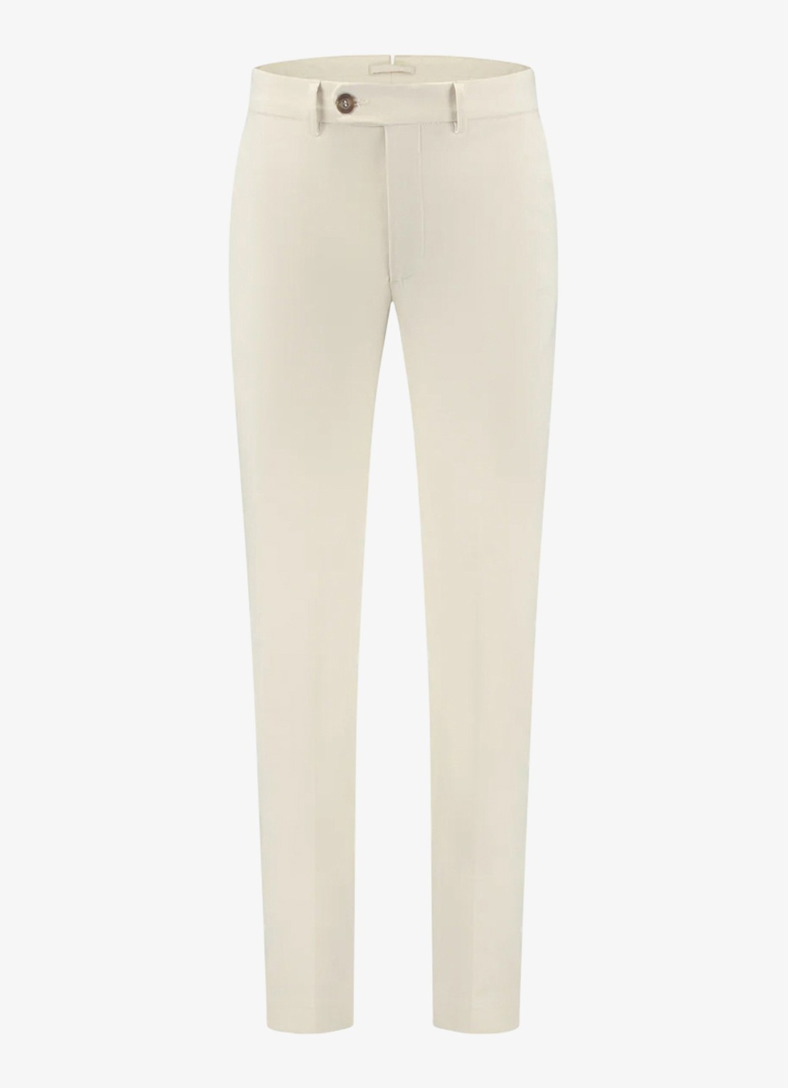 Aurélien Metropolitan straight fit pantalon met steekzakken - voorkant 4 light beige-271