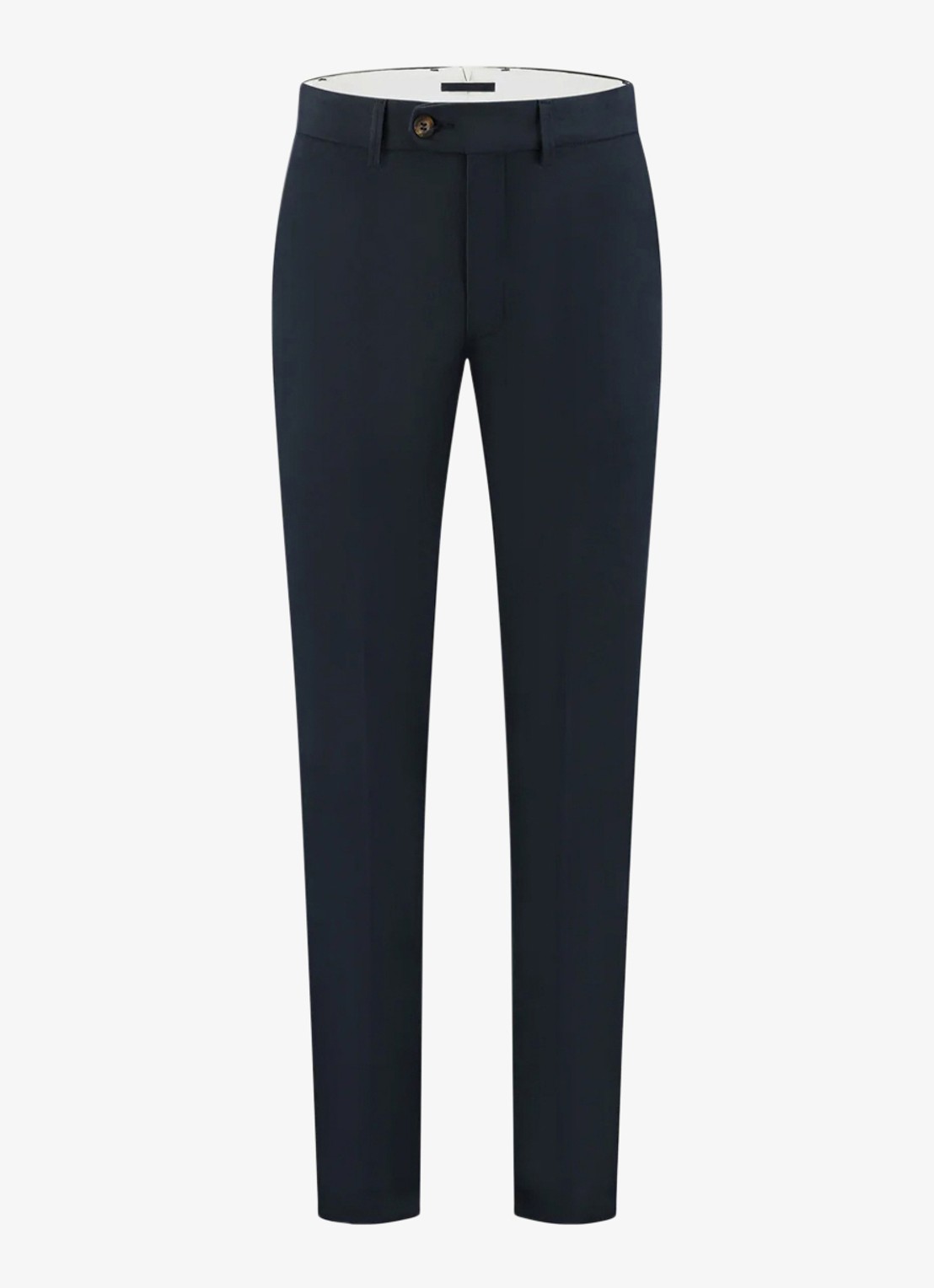 Aurélien Metropolitan straight fit pantalon met steekzakken - voorkant 8 navy-410