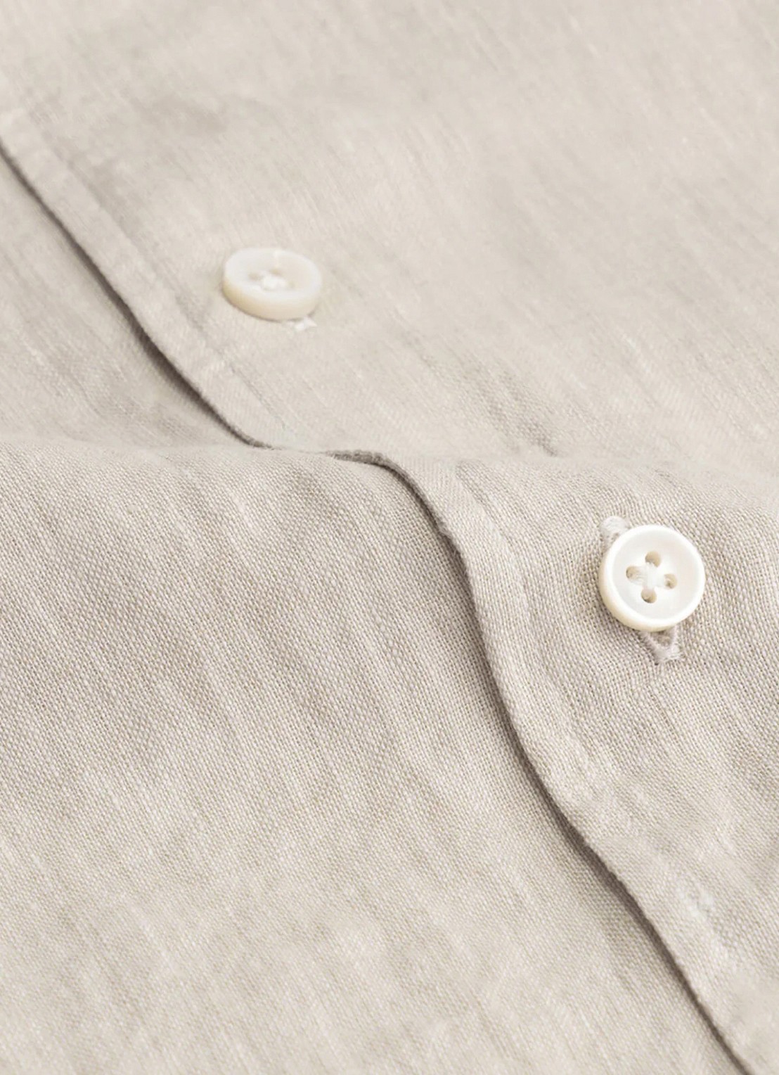 Aurélien Regular fit overhemd van linnen - detail 2 beige-260