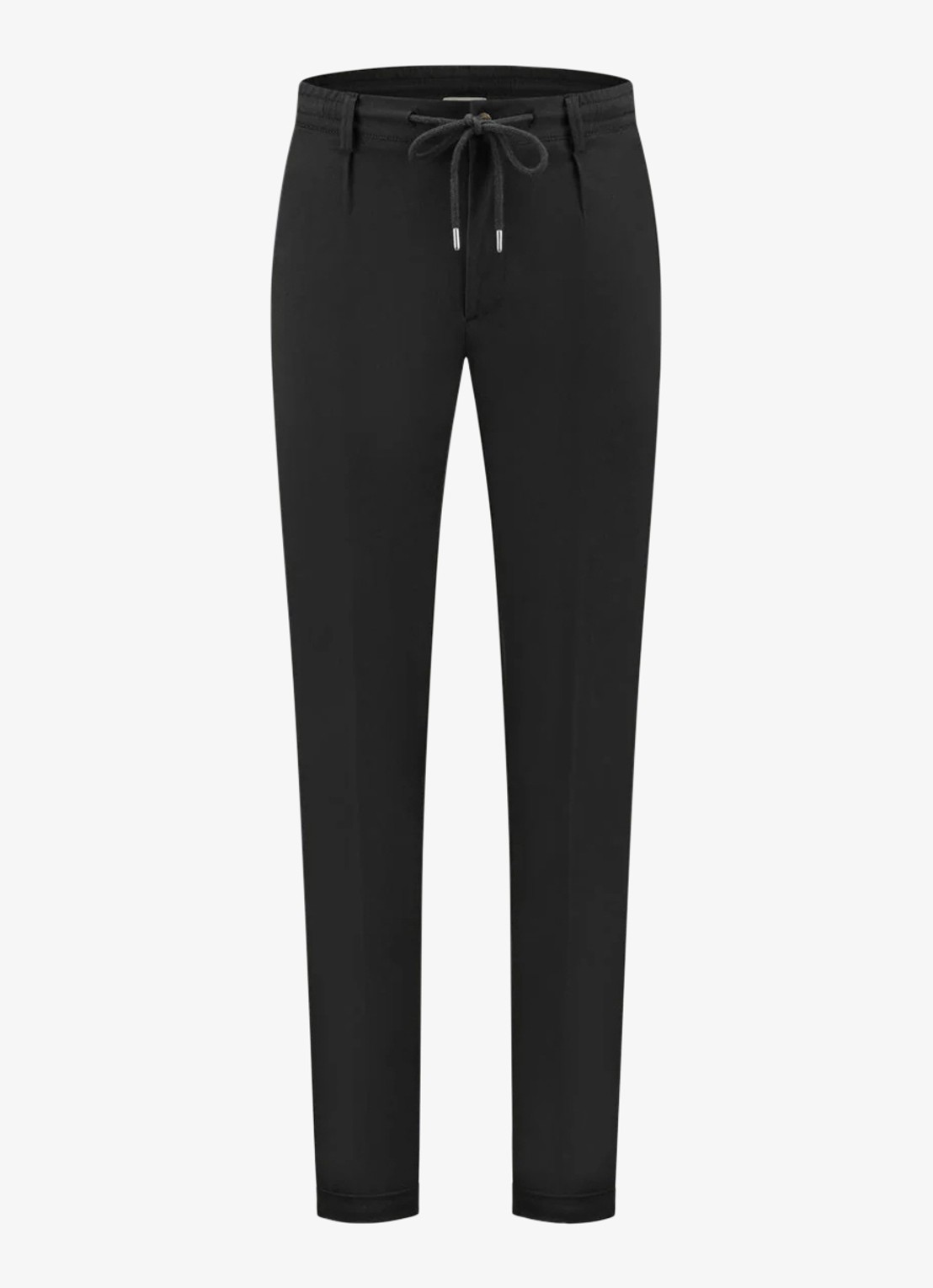 Aurélien Regular fit pantalon met steekzakken - voorkant black-1