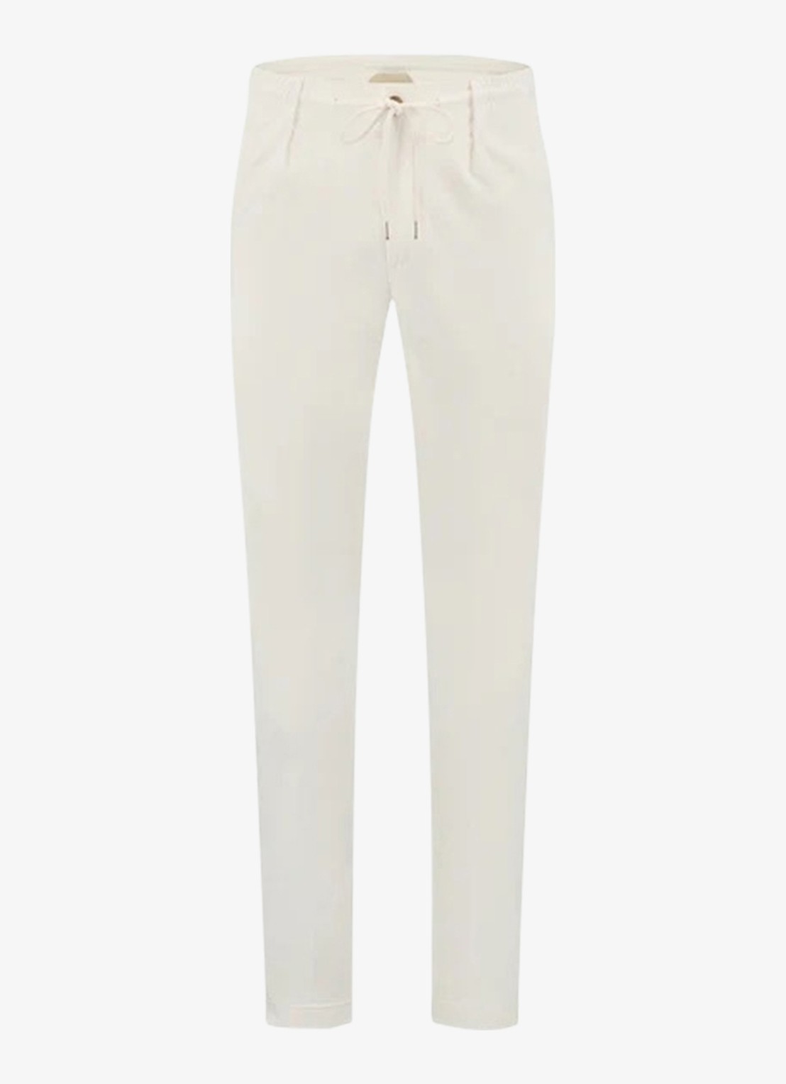 Aurélien Regular fit pantalon met steekzakken - voorkant ivory-120