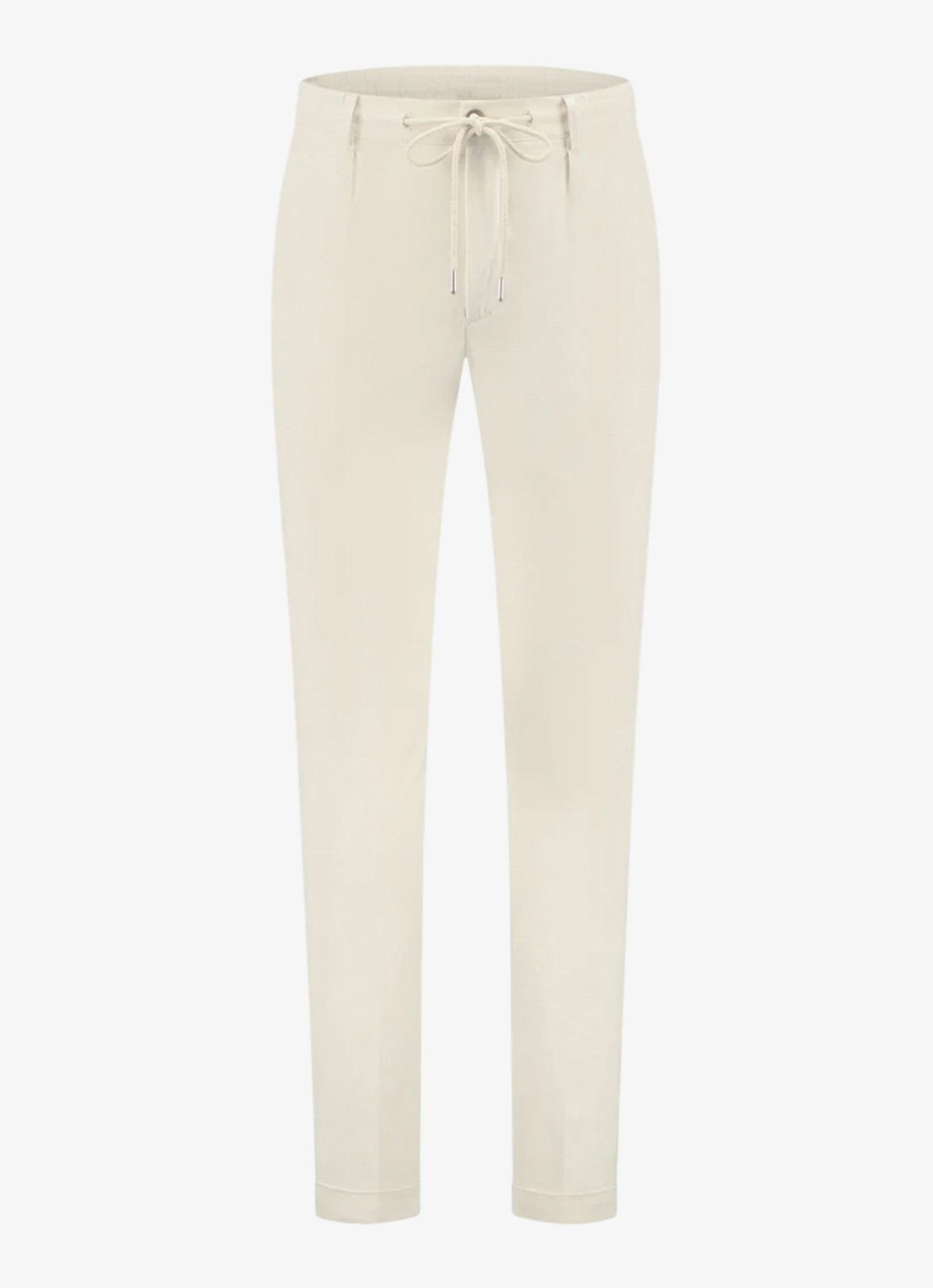 Aurélien Regular fit pantalon met steekzakken - voorkant 9 dark beige-251