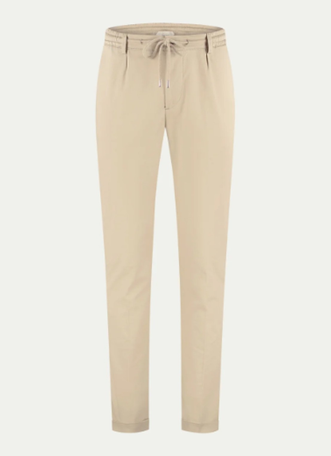 Aurélien Regular fit pantalon met steekzakken - detail dark beige-251