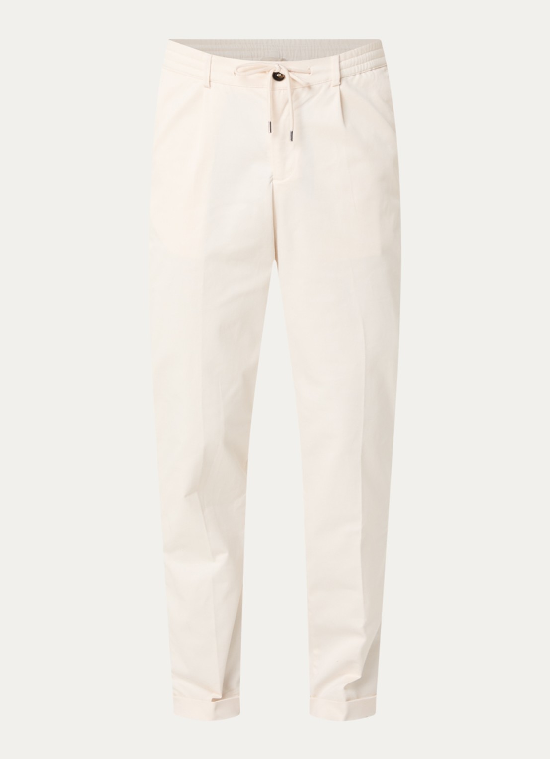 Aurélien Regular fit pantalon met steekzakken - voorkant 7 light beige-271