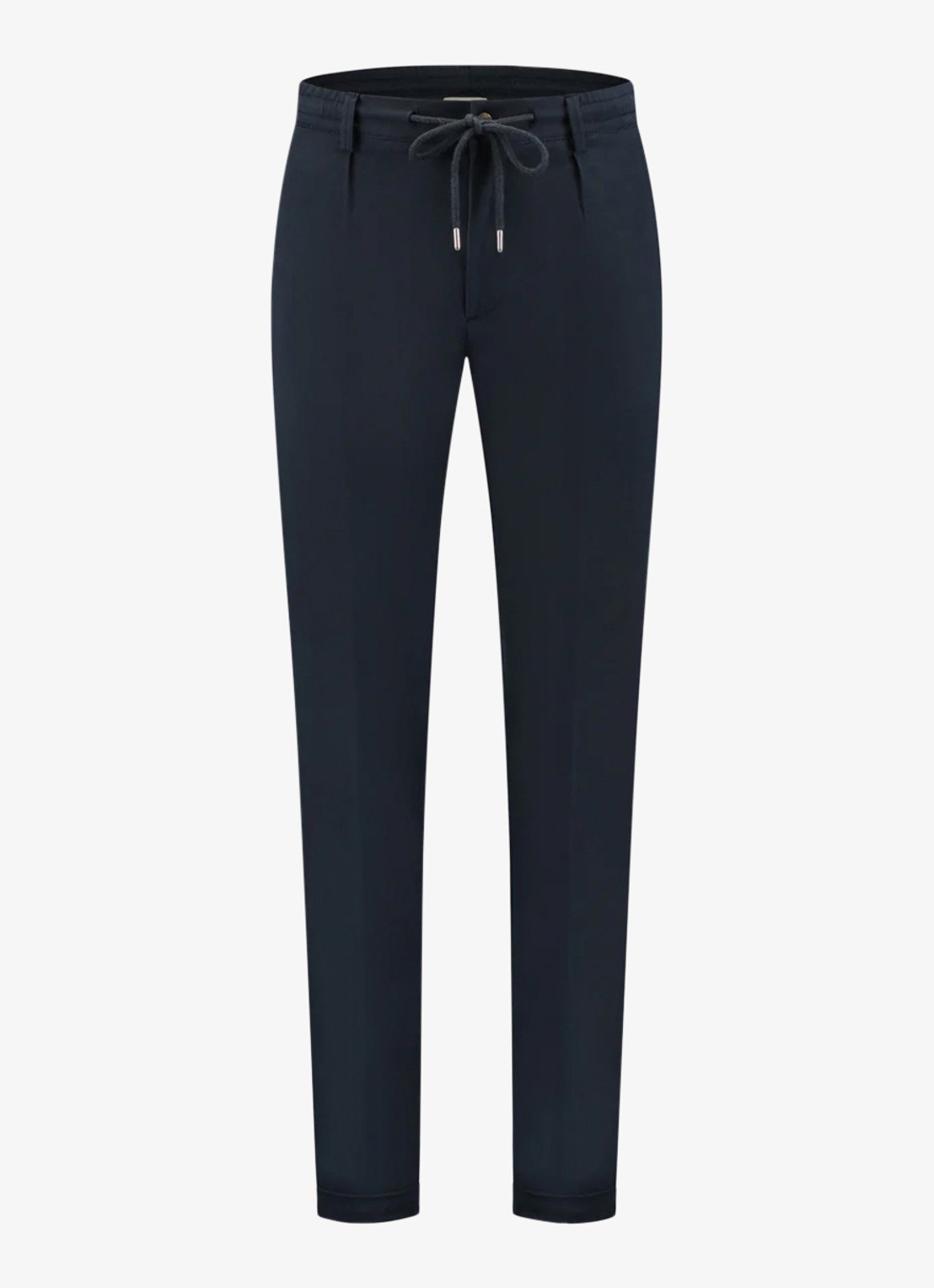 Aurélien Regular fit pantalon met steekzakken - voorkant 6 navy-410
