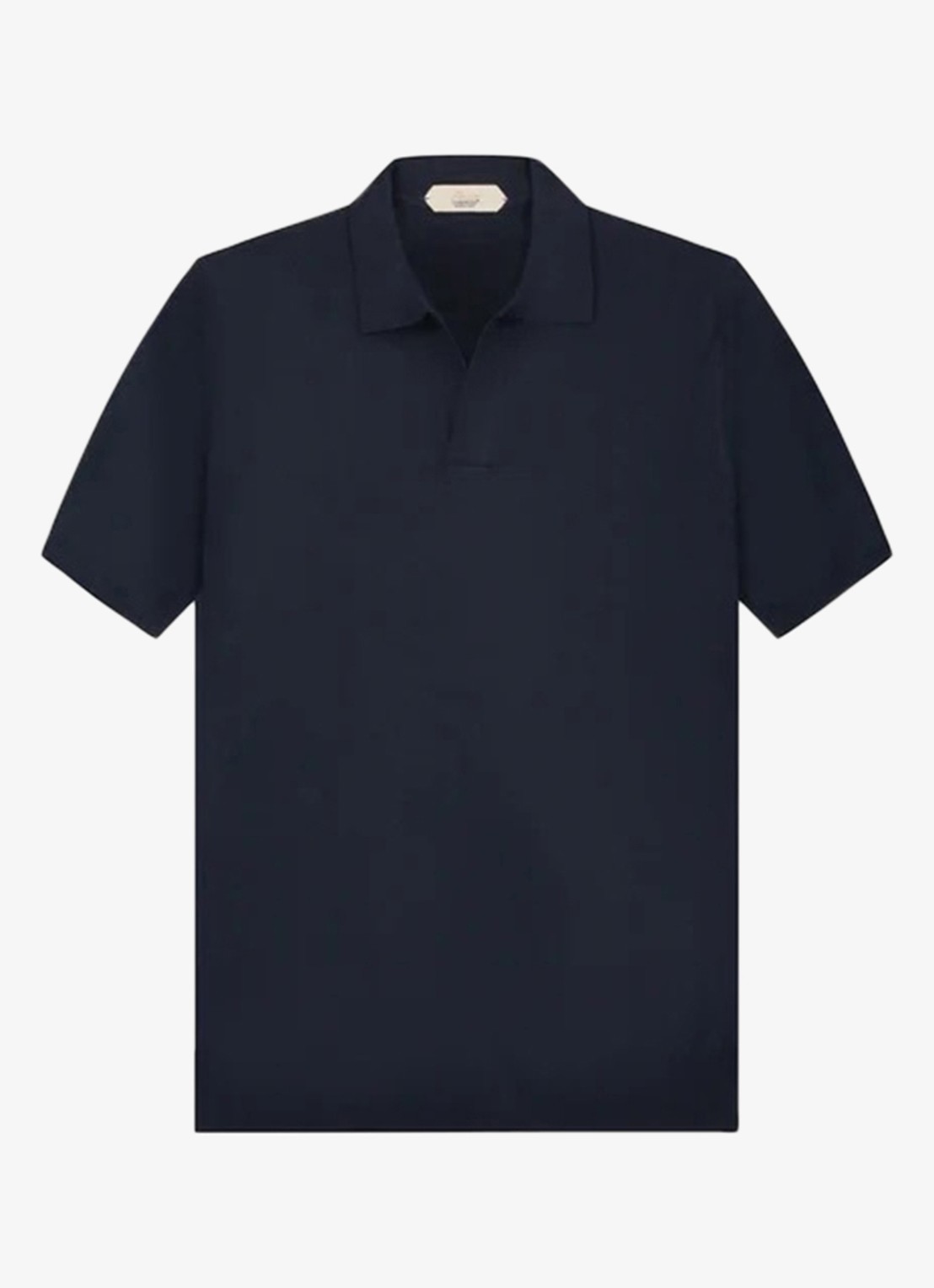 Aurélien Regular fit polo van merino wol - voorkant 4 navy-410