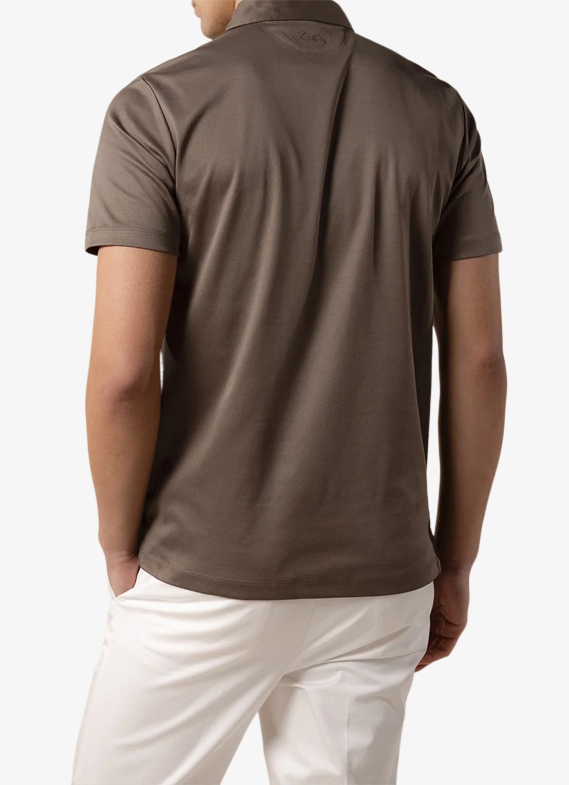Aurélien Regular fit polo - achterkant 6 ash grey-30
