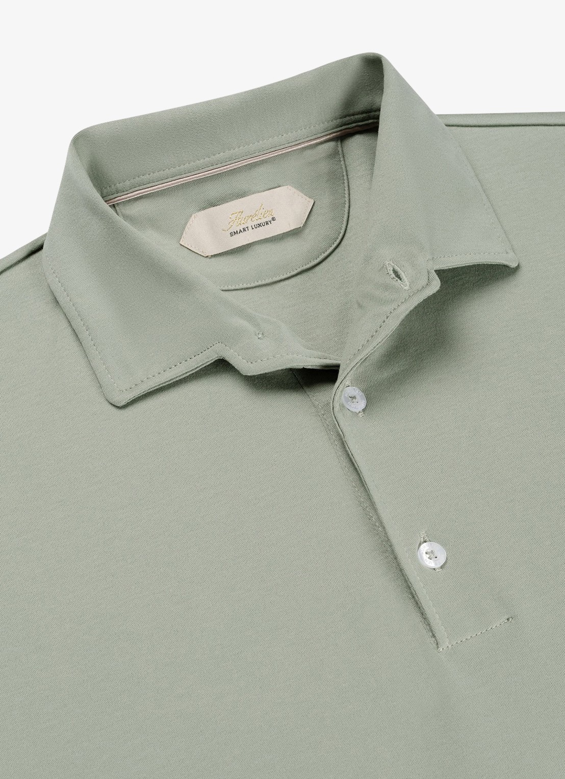 Aurélien Regular fit polo - detail 2 pistache-340