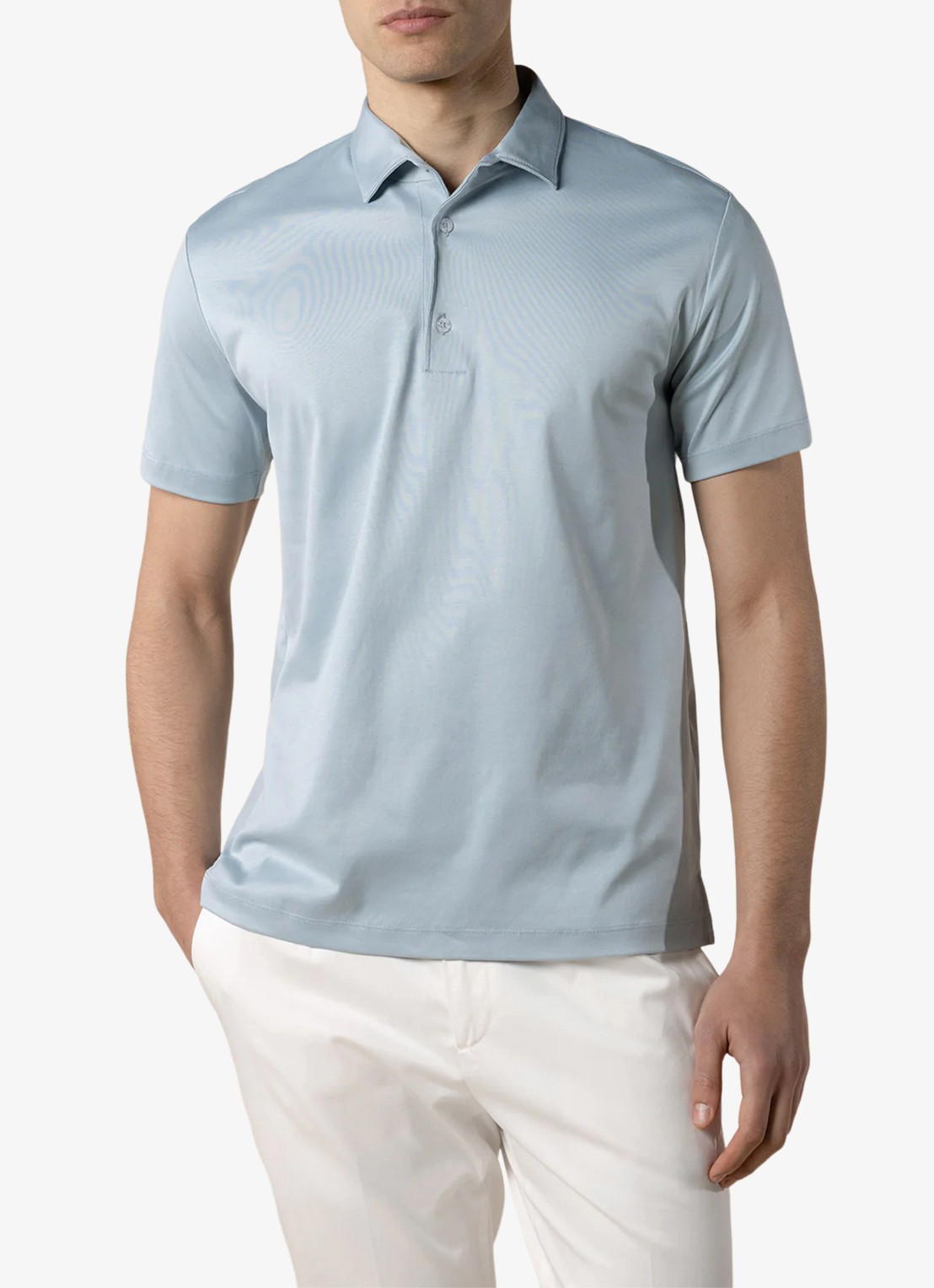 Aurélien Regular fit polo - detail cool blue-453