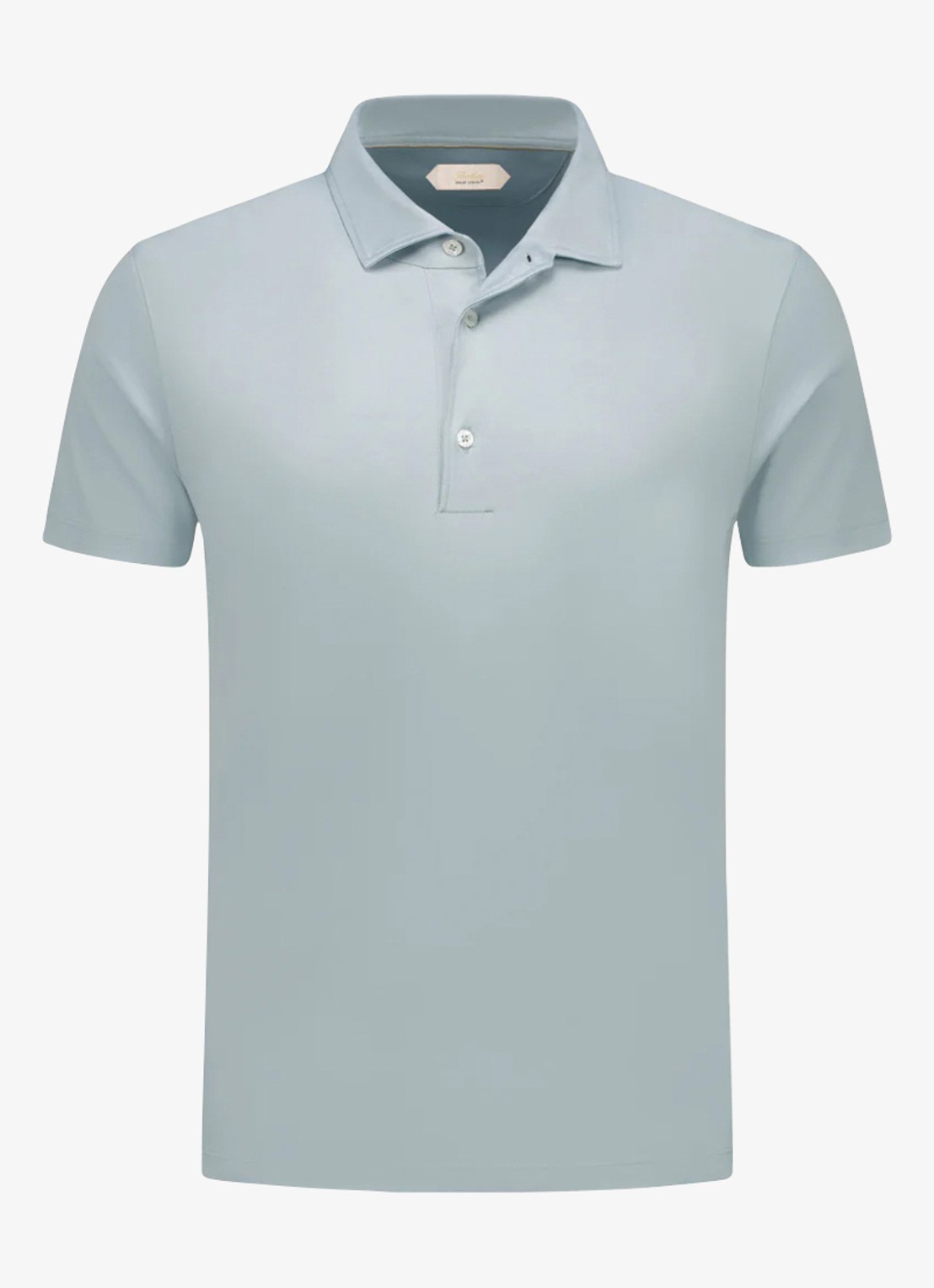 Aurélien Regular fit polo - voorkant 5 lichtblauw