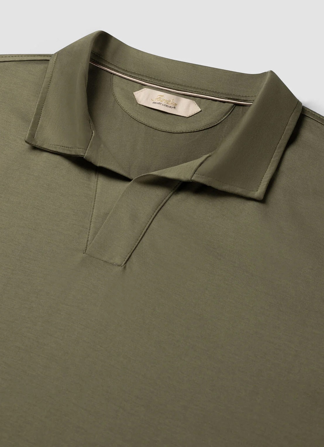 Aurélien Regular fit polo - detail olive-300