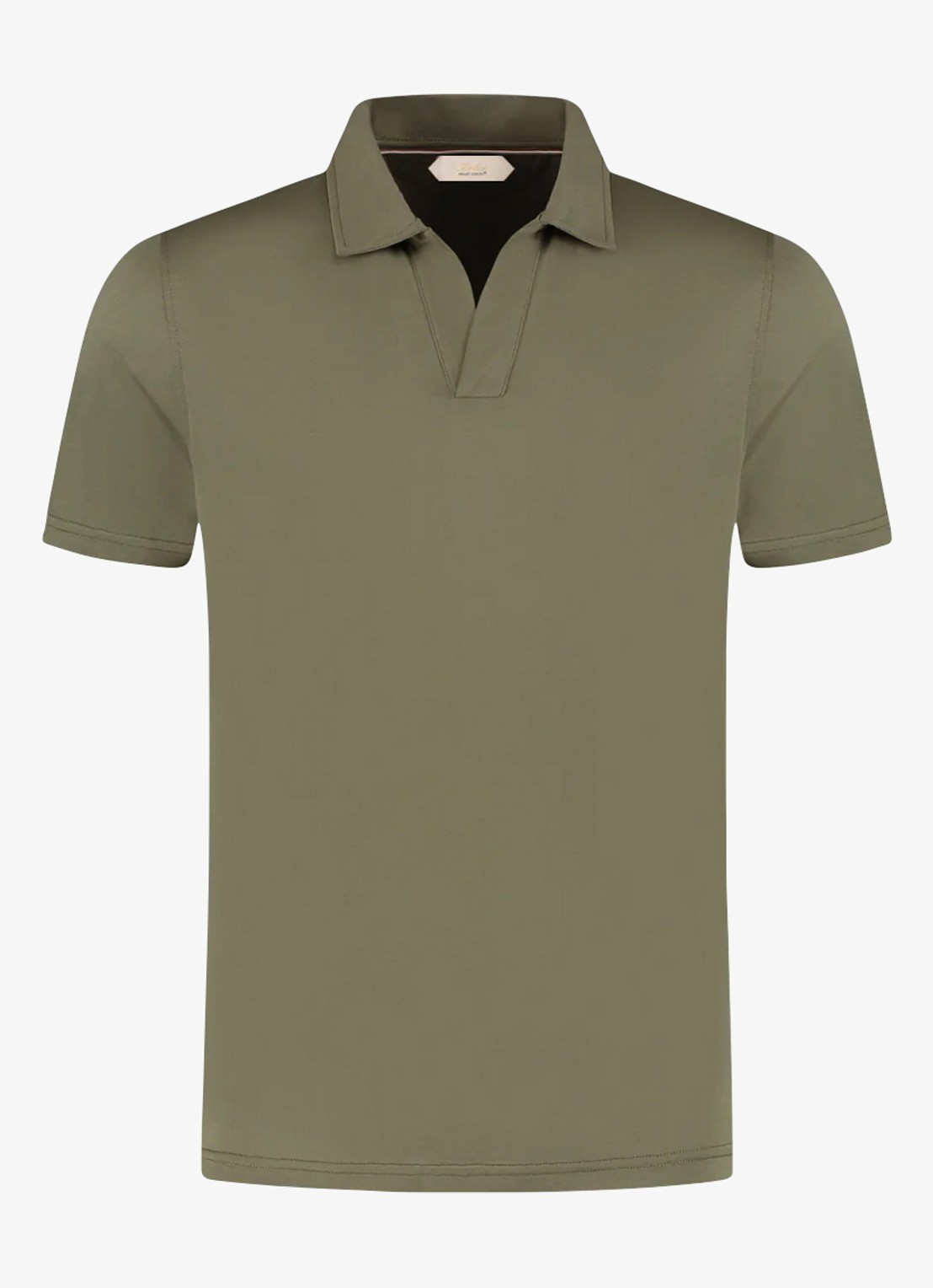 Aurélien Regular fit polo - voorkant 2 olive-300