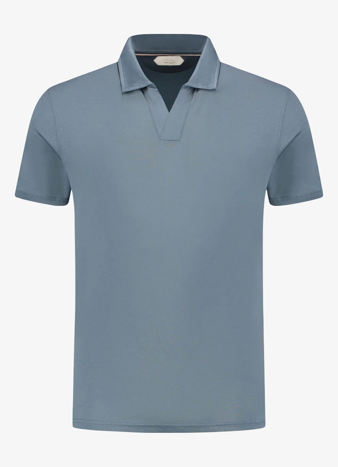 Aurélien Regular fit polo - voorkant steel blue-400