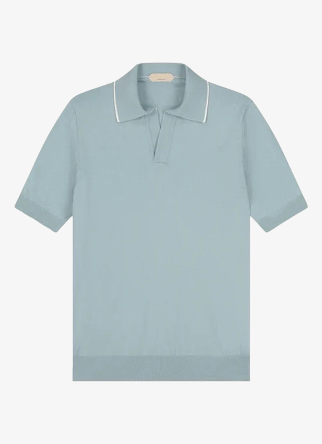 Aurélien Regular fit polo - voorkant blauwgrijs