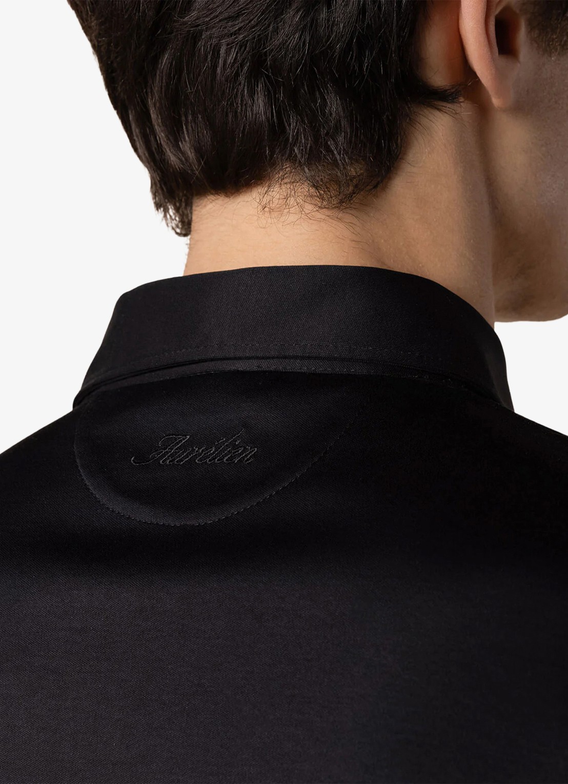 Aurélien Regular fit polo - detail 4 zwart