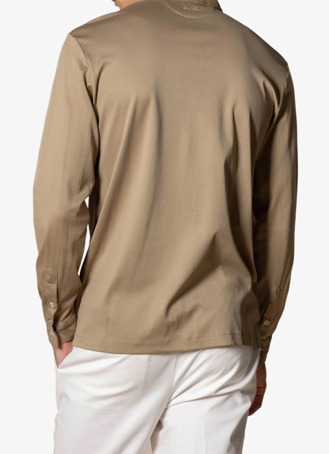Aurélien Regular fit polo - achterkant 5 dark taupe-901