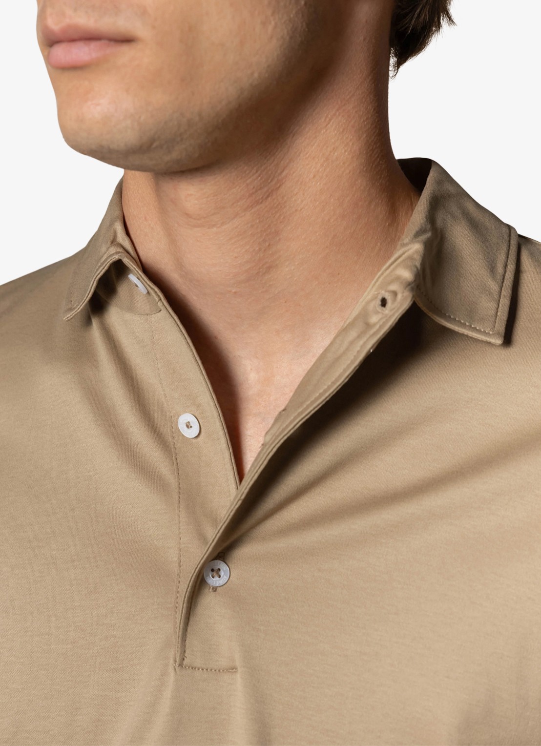 Aurélien Regular fit polo - detail 4 dark taupe-901