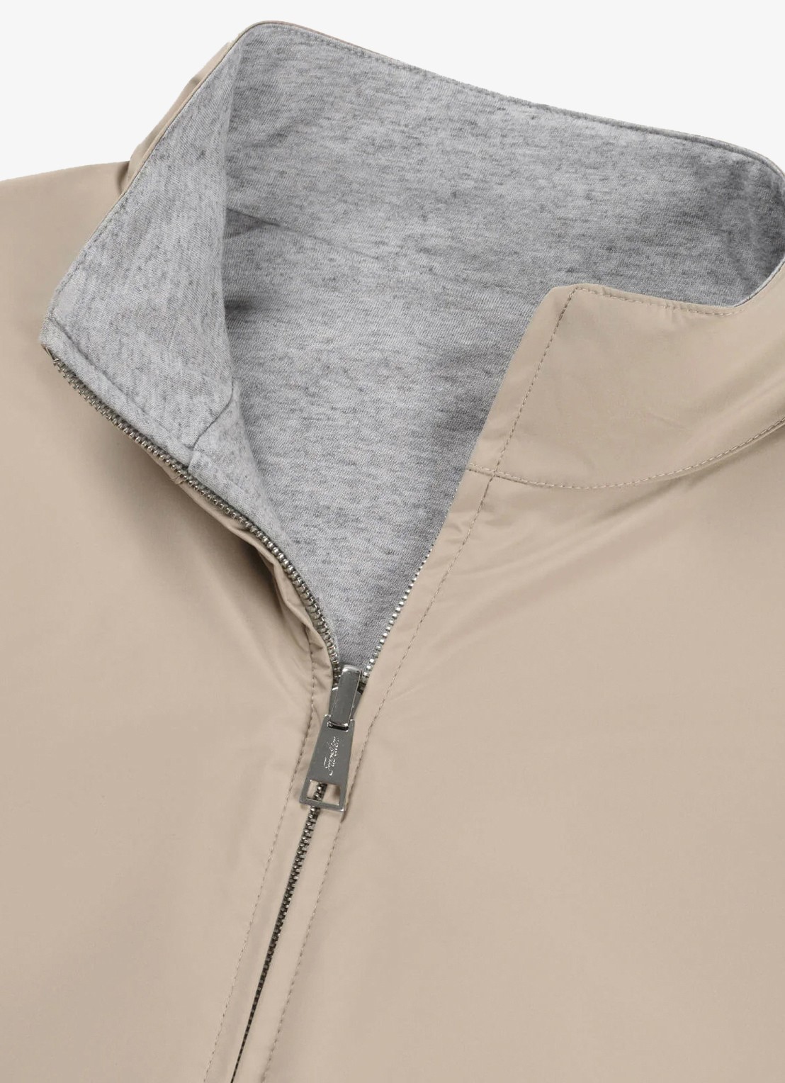 Aurélien Reversible bodywarmer met opstaande kraag - detail 3 light beige-271