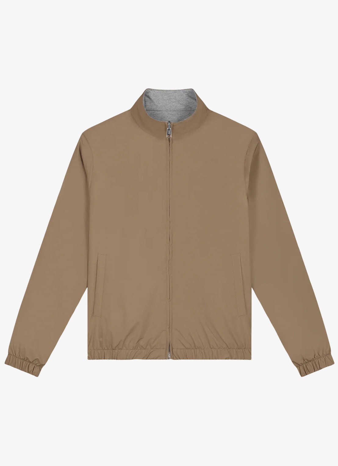 Aurélien Reversible jack met steekzakken - voorkant 4 hazelnootbruin