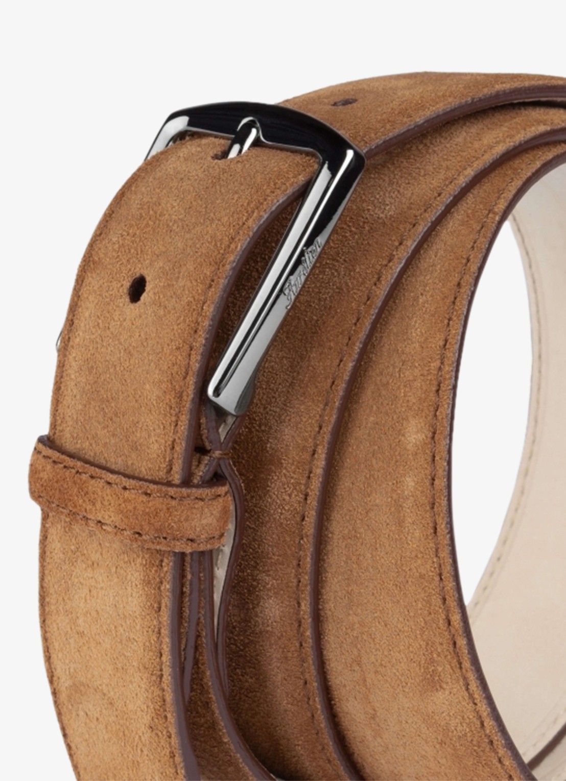 Aurélien Riem van suède - detail 2 caramel-261 / bruin
