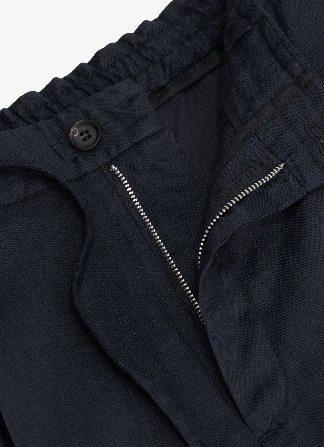 Aurélien Straight fit pantalon van linnen - detail 3 navy-410