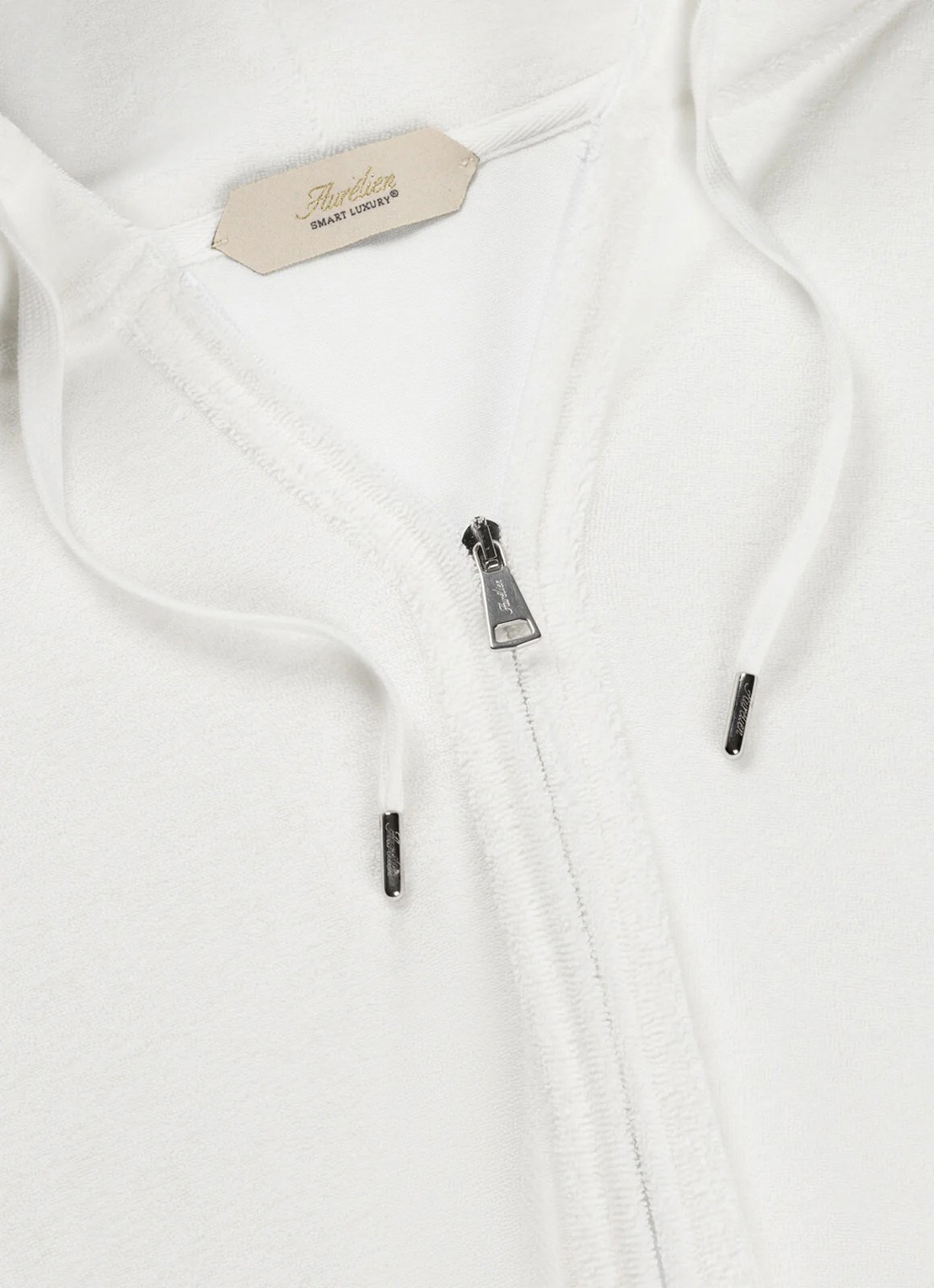 Aurélien Sweatvest met opgestikte zakken - detail 3 white-110