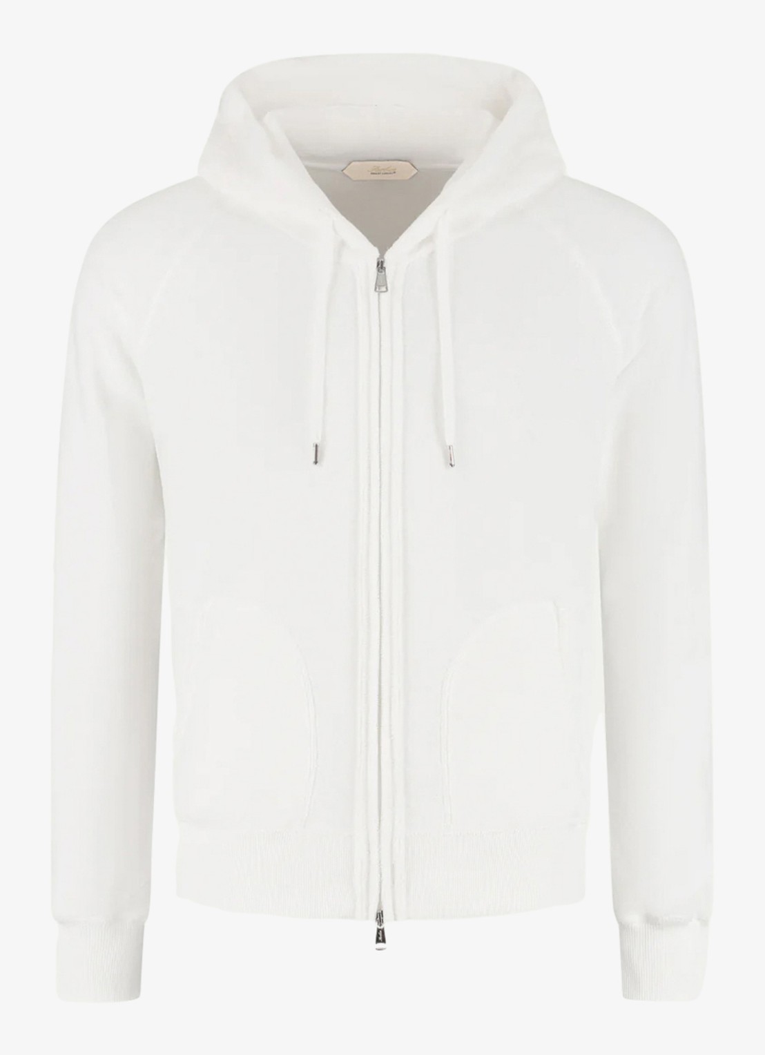 Aurélien Sweatvest met opgestikte zakken - voorkant 5 white-110