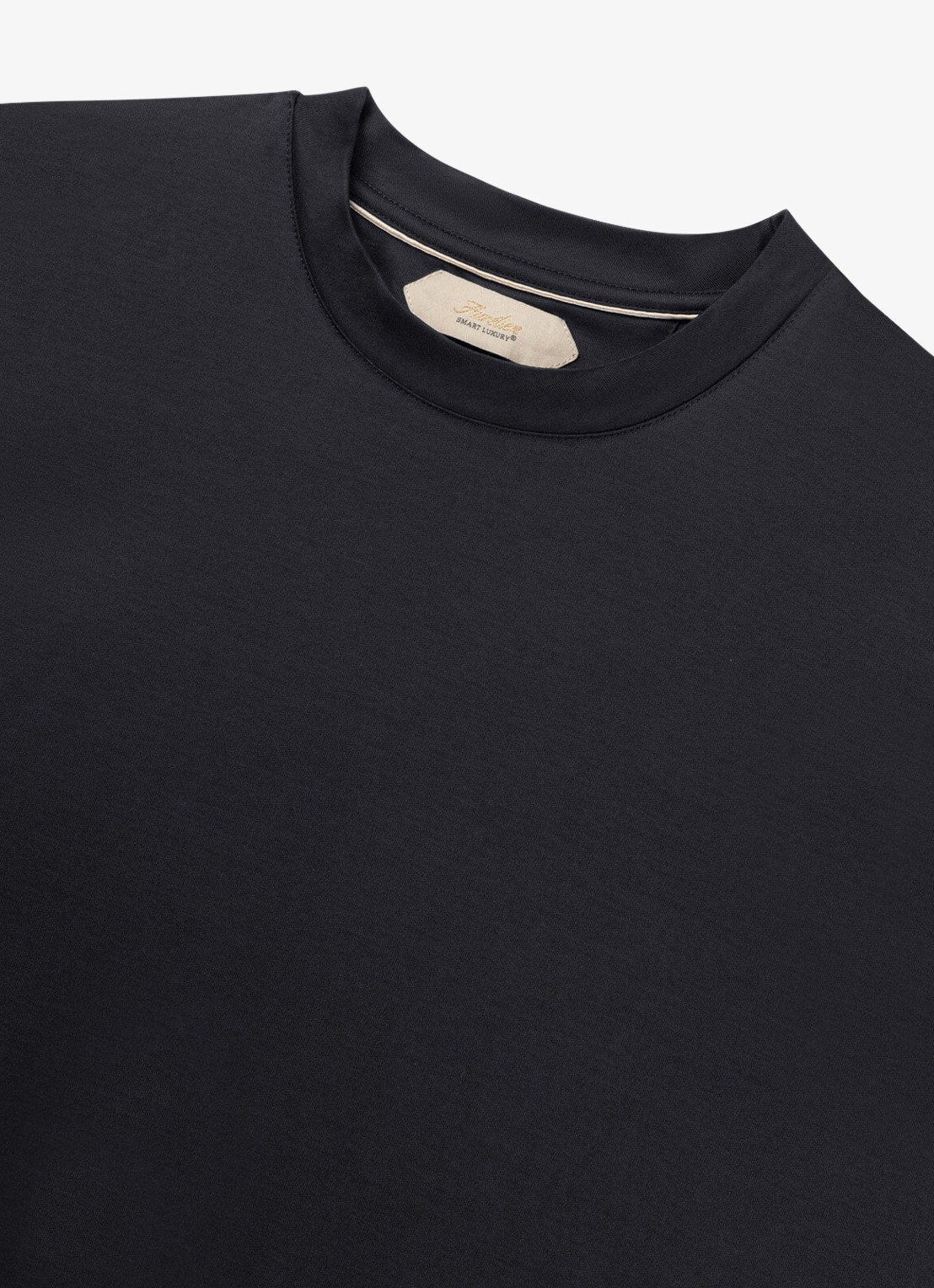 Aurélien T-shirt met ronde hals - detail 3 zwart