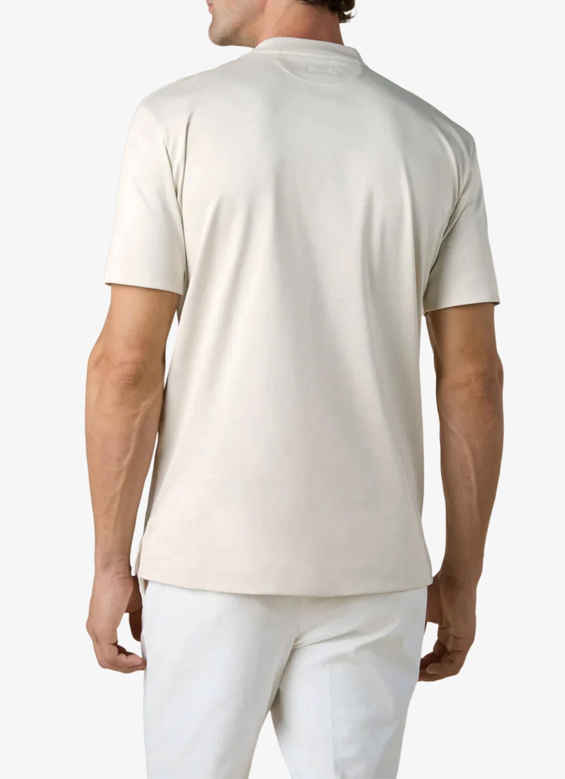 Aurélien T-shirt met ronde hals - achterkant 5 ecru-100