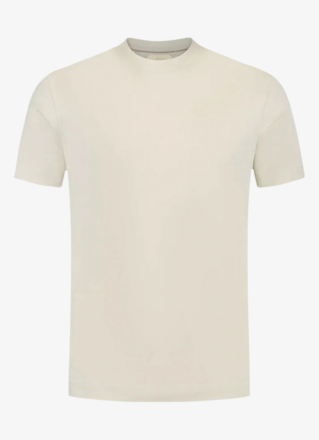 Aurélien T-shirt met ronde hals - voorkant ecru-100