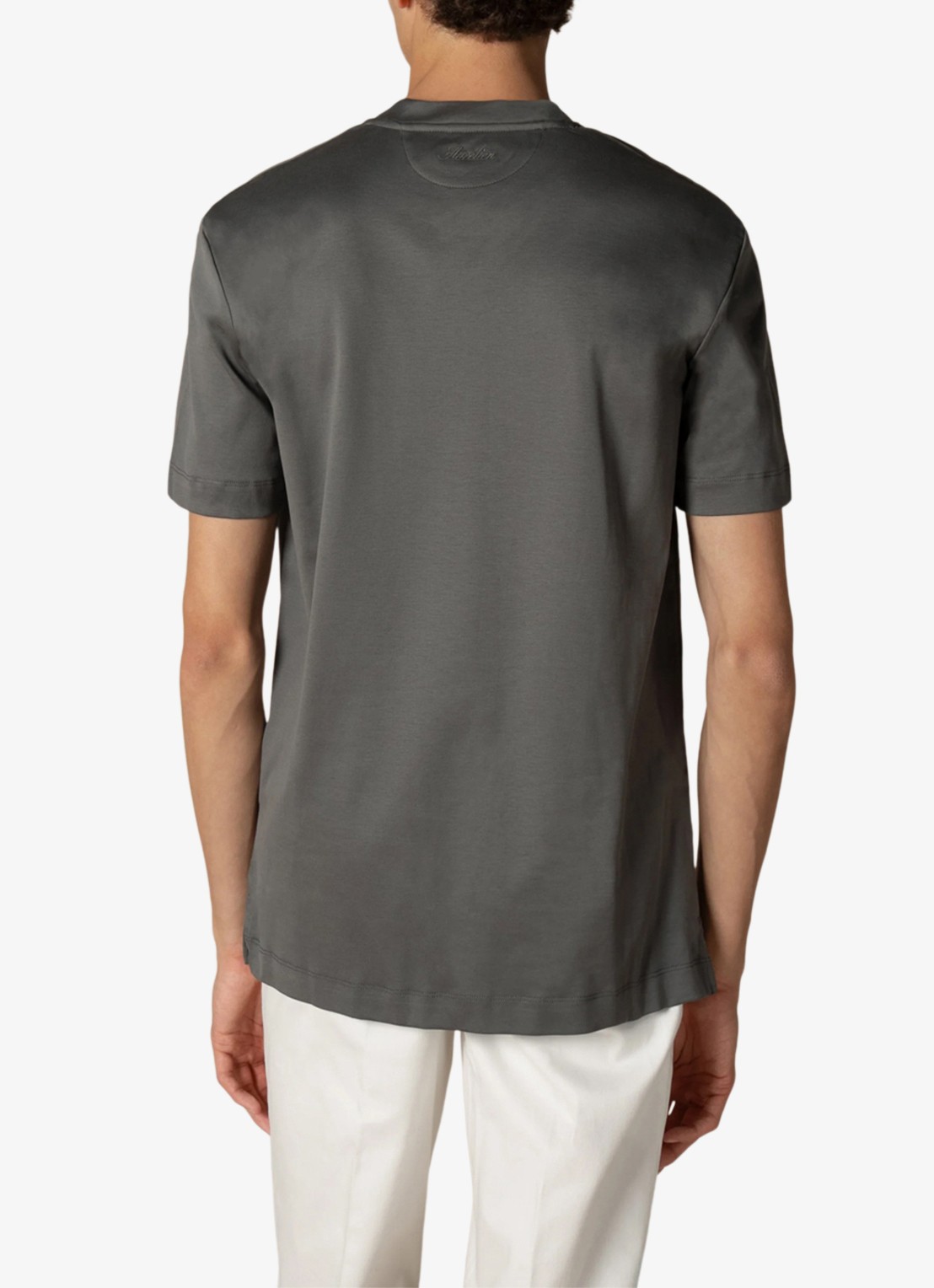 Aurélien T-shirt met ronde hals - achterkant 5 dark grey-21