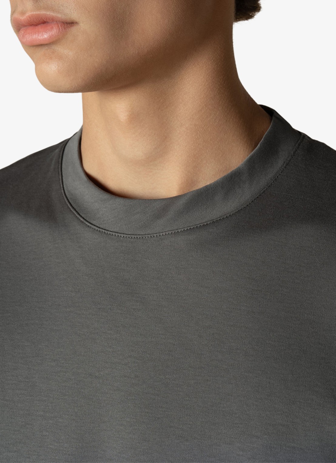 Aurélien T-shirt met ronde hals - detail 3 chocolate-201 / bruin