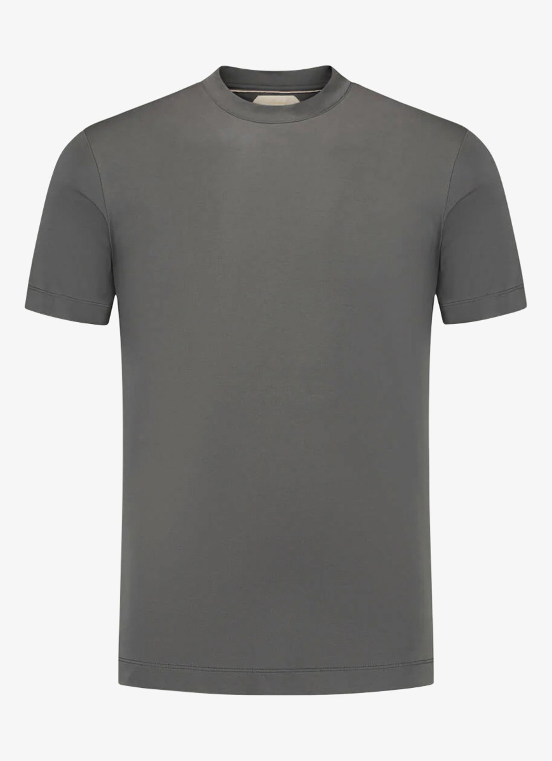 Aurélien T-shirt met ronde hals - voorkant dark grey-21