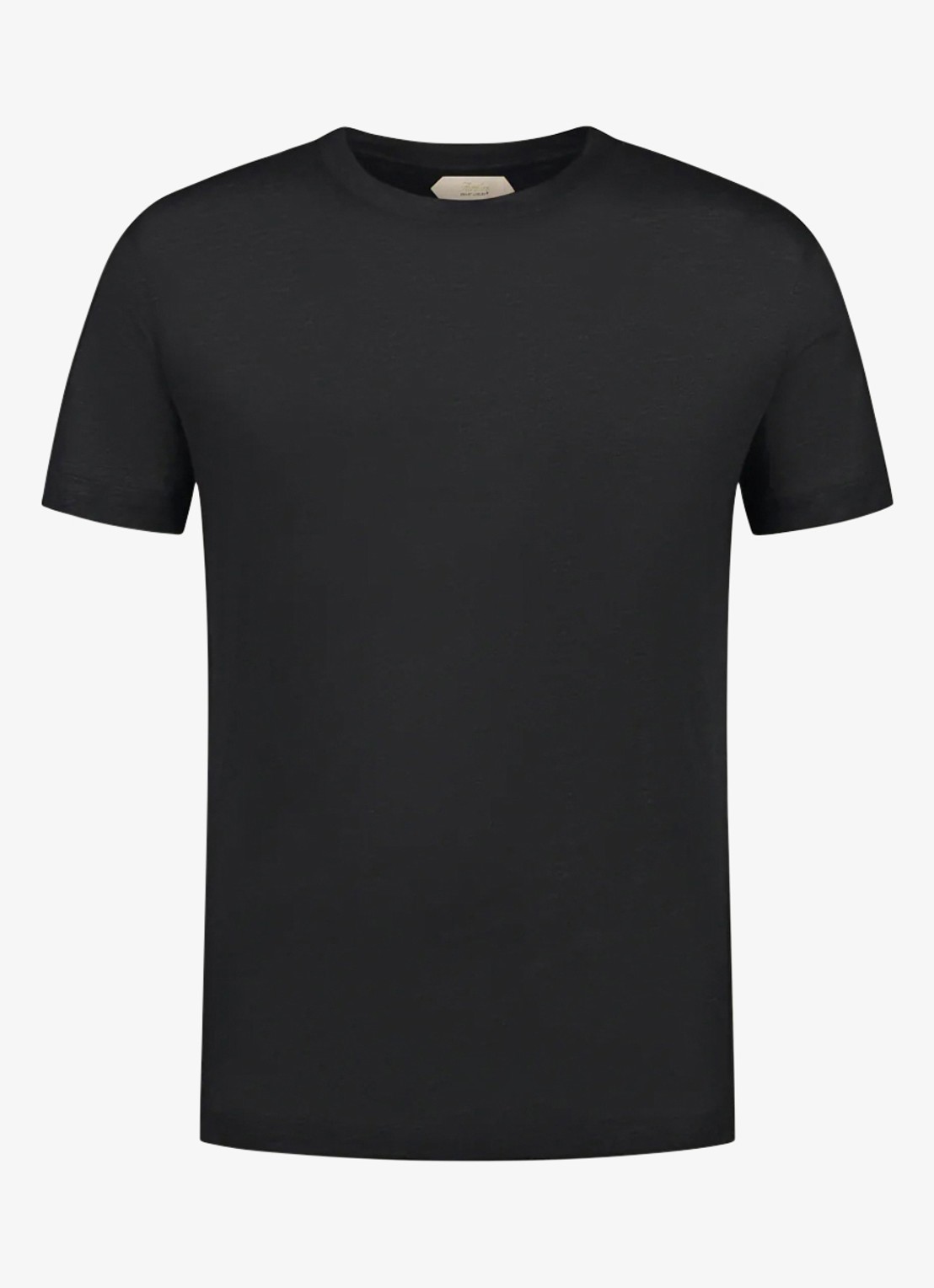 Aurélien T-shirt van linnen - voorkant black-1