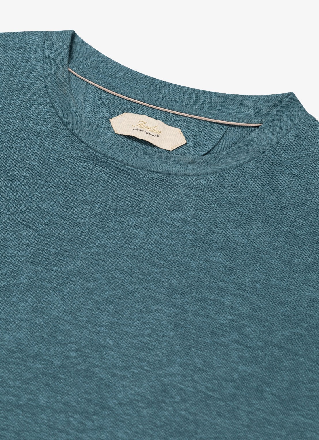 Aurélien T-shirt van linnen - detail 4 sea green-301