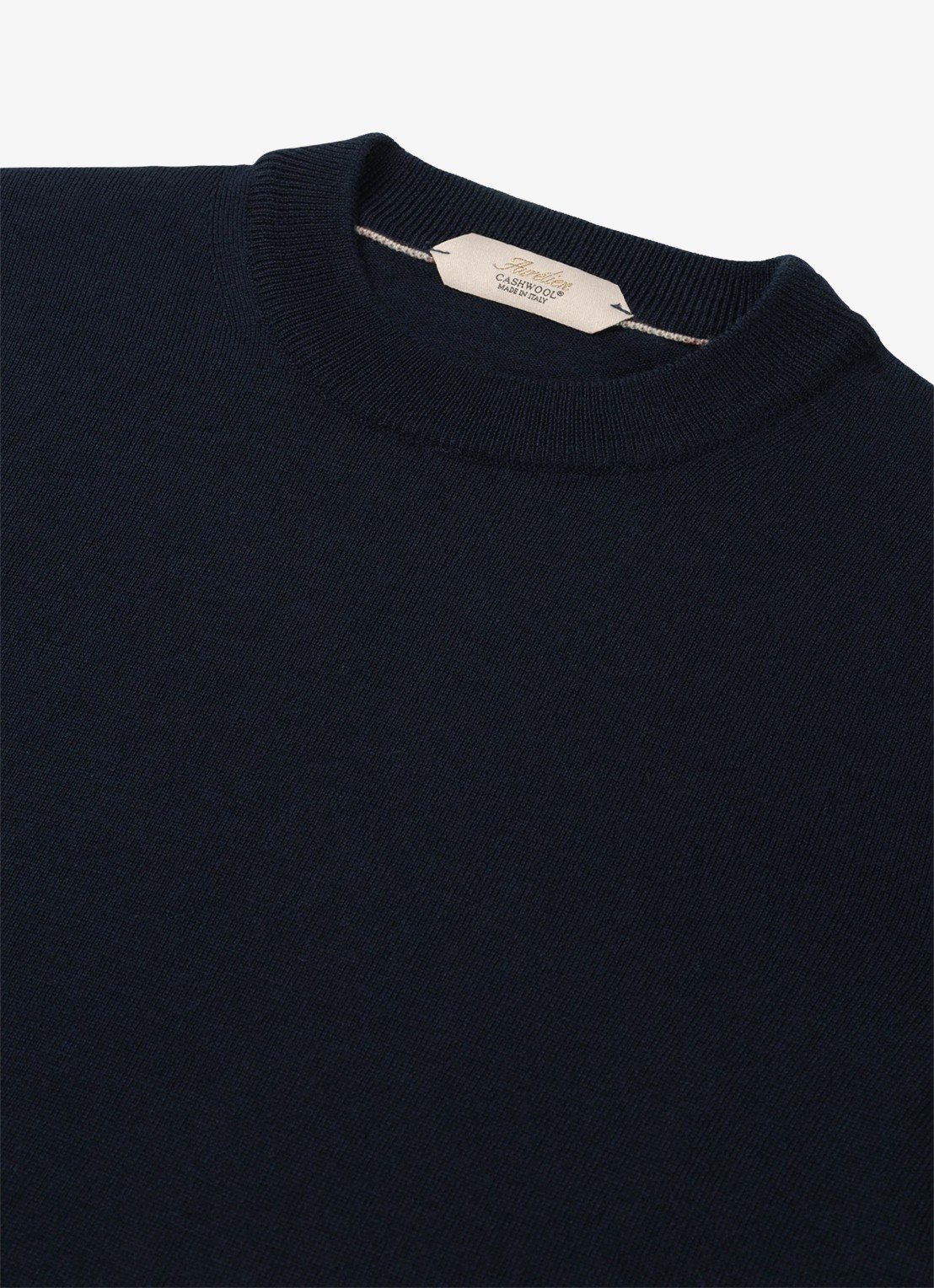 Aurélien T-shirt van merino wol - detail 4 navy-410