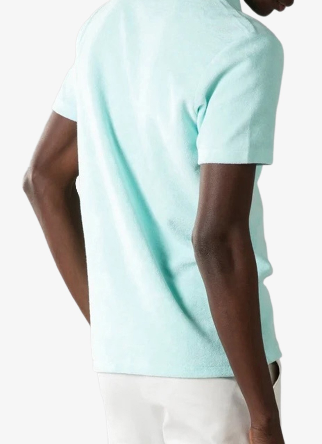 Aurélien Terry regular fit polo van badstof - achterkant 3 mint-346