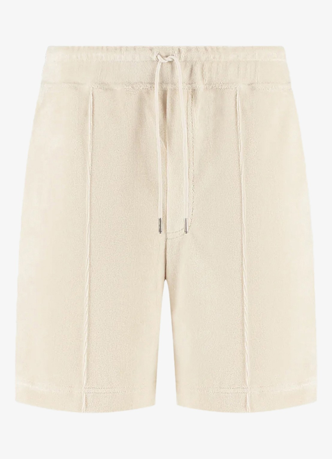 Aurélien Terry straight fit korte broek van badstof - voorkant 4 shell-101